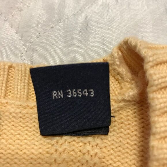 Izod 100% cotton yellow sweater Large‎ - Picture 4 of 4